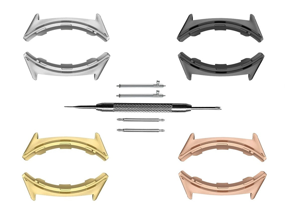 Google Pixel Watch 3 2 1 41mm Adapters Connectors Quick Release and Spring Bar Pins with Tool Set for 20mm Lug Attachment Bands Straps